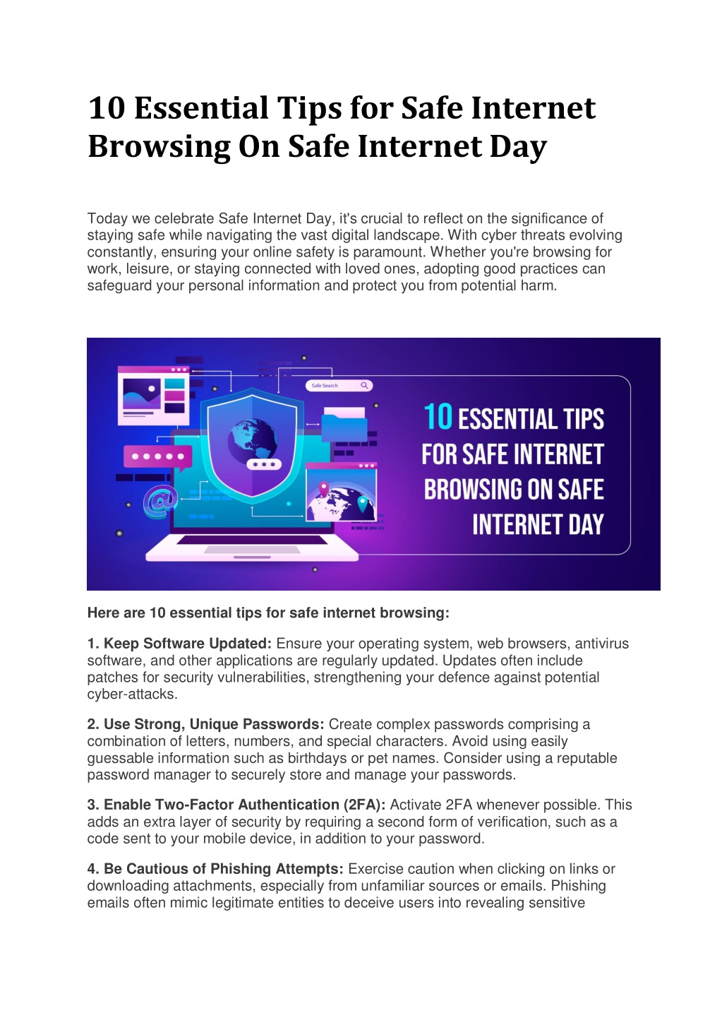 PPT   10 Essential Tips For Safe Internet Browsing On Safe Internet Day