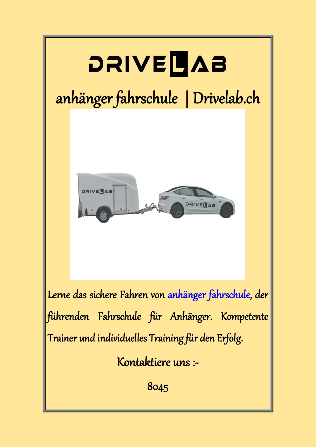 PPT - Anhänger Fahrschule Drivelab Ch PowerPoint Presentation, Free ...