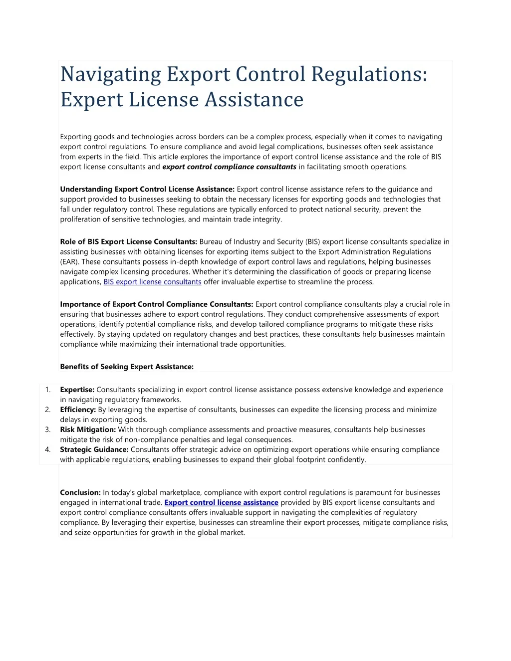 PPT - Navigating Export Control Regulations: Expert License Assistance ...