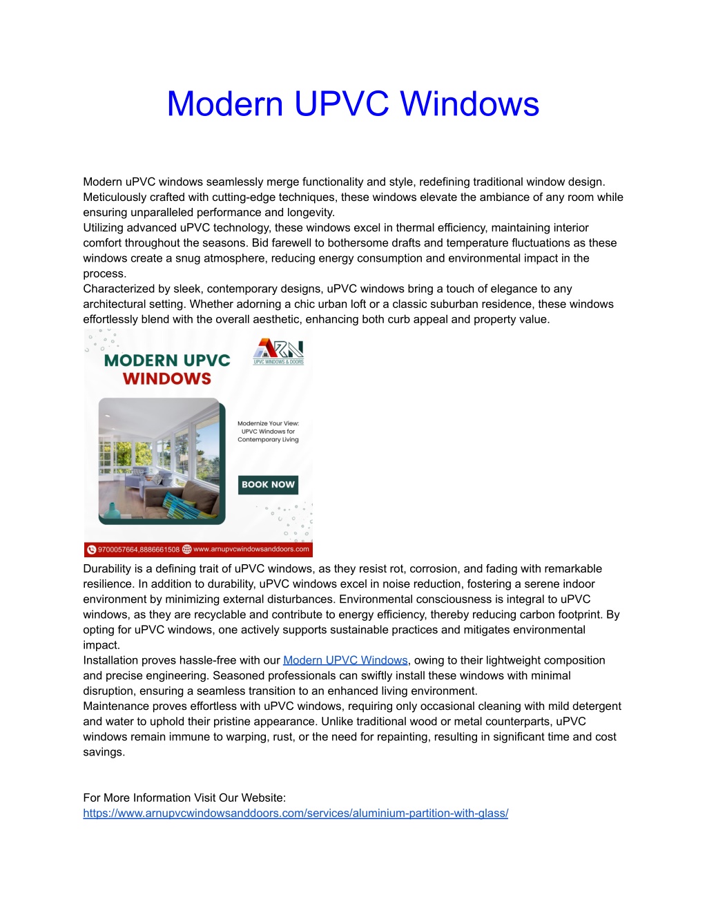 PPT - Modern UPVC Windows PowerPoint Presentation, Free Download - ID ...