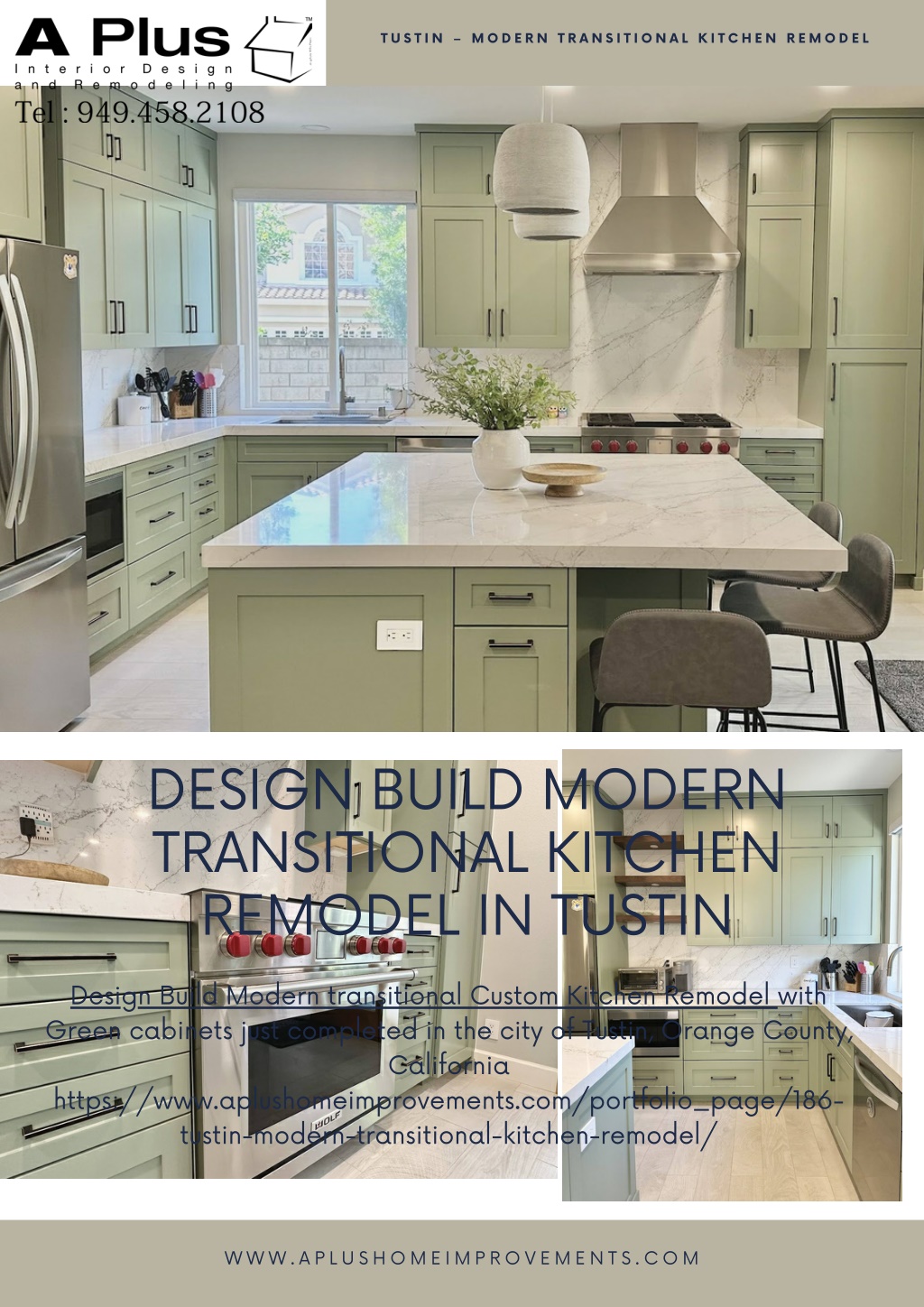 Ppt Design Build Modern Transitional Kitchen Remodel In Tustin Powerpoint Presentation Id 7253