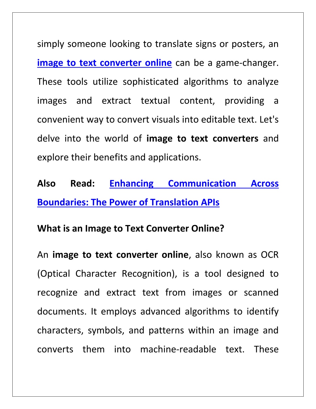 PPT - Transforming Visuals into Words: The Power of Image to Text 