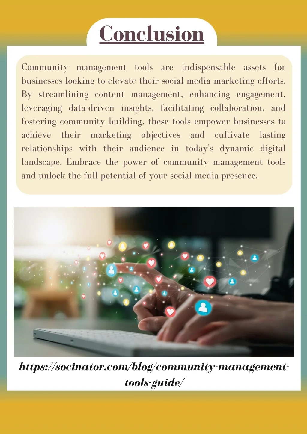 Community Profile Conclusion PPT - Community Management Tools PowerPoint Presentation, free download ...