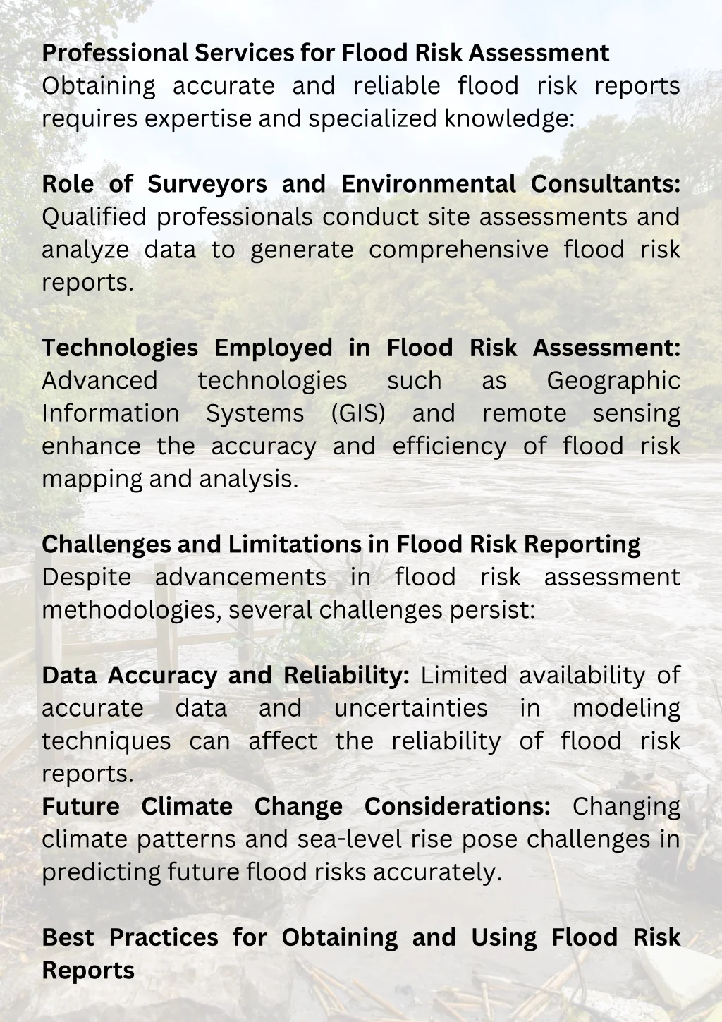 PPT - Essential Factors Included in a Flood Risk Report PowerPoint ...