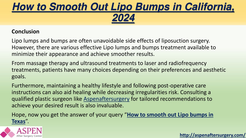 PPT - How To Smooth Out Lipo Bumps In California, 2024 PowerPoint ...