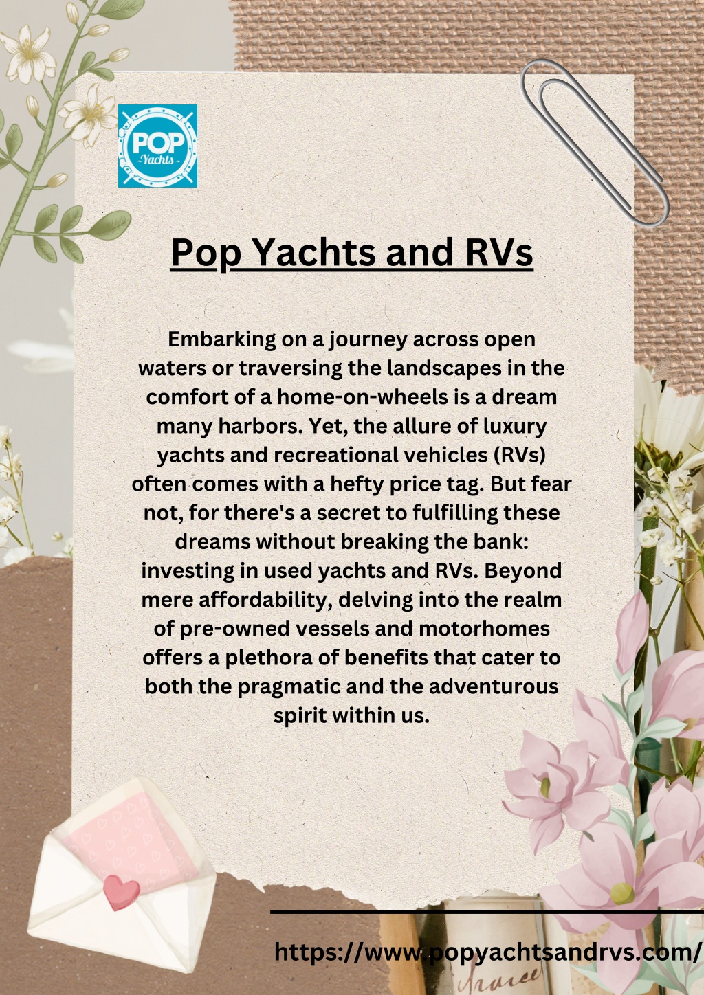 pop yachts & pop rvs