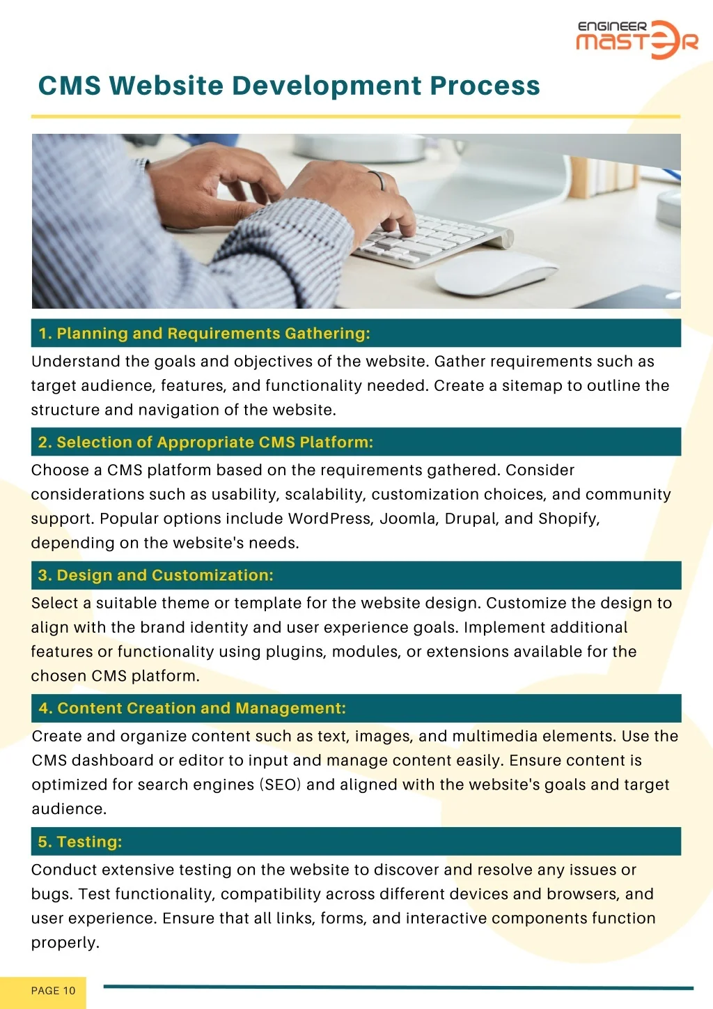 Cms Process Example Document PPT - The Significance of CMS Website Development PowerPoint ...