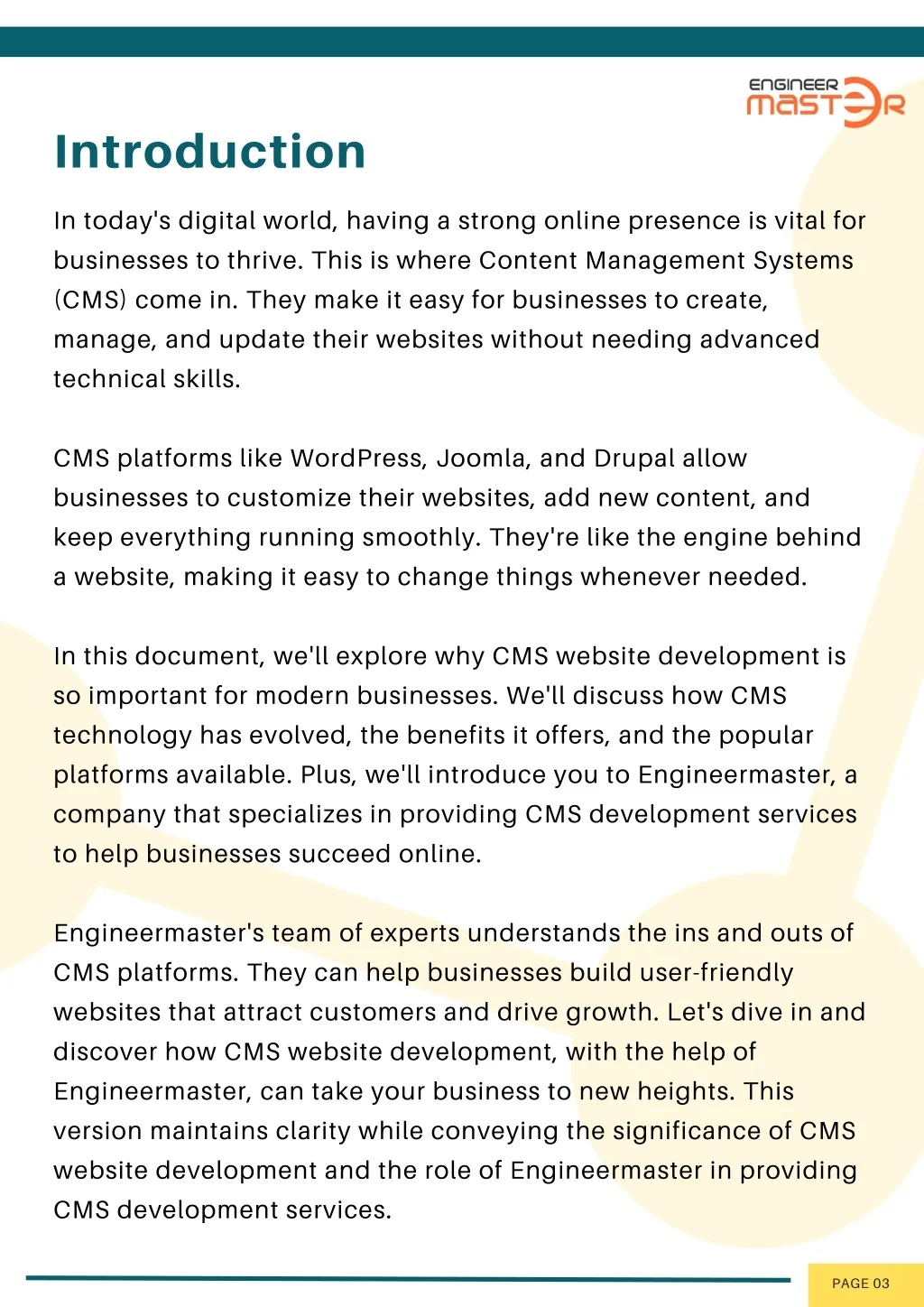 Website. It System Introduction PPT - The Significance of CMS Website Development PowerPoint ...