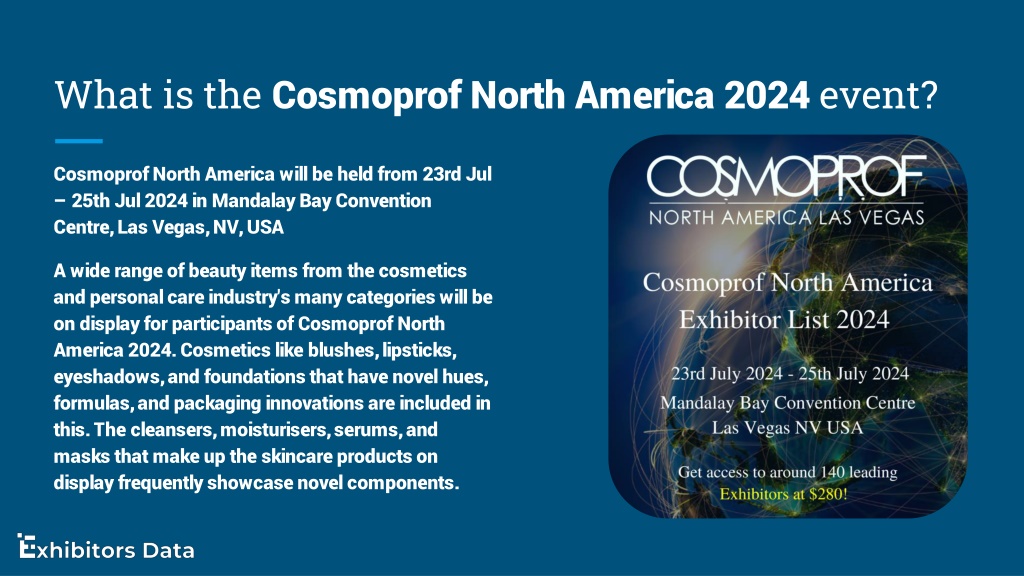 PPT Cosmoprof North America Exhibitor List 2024 PowerPoint