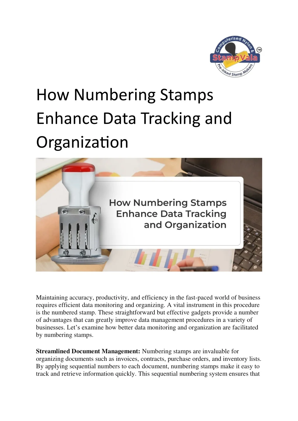 PPT - How Numbering Stamps Enhance Data Tracking and Organization ...