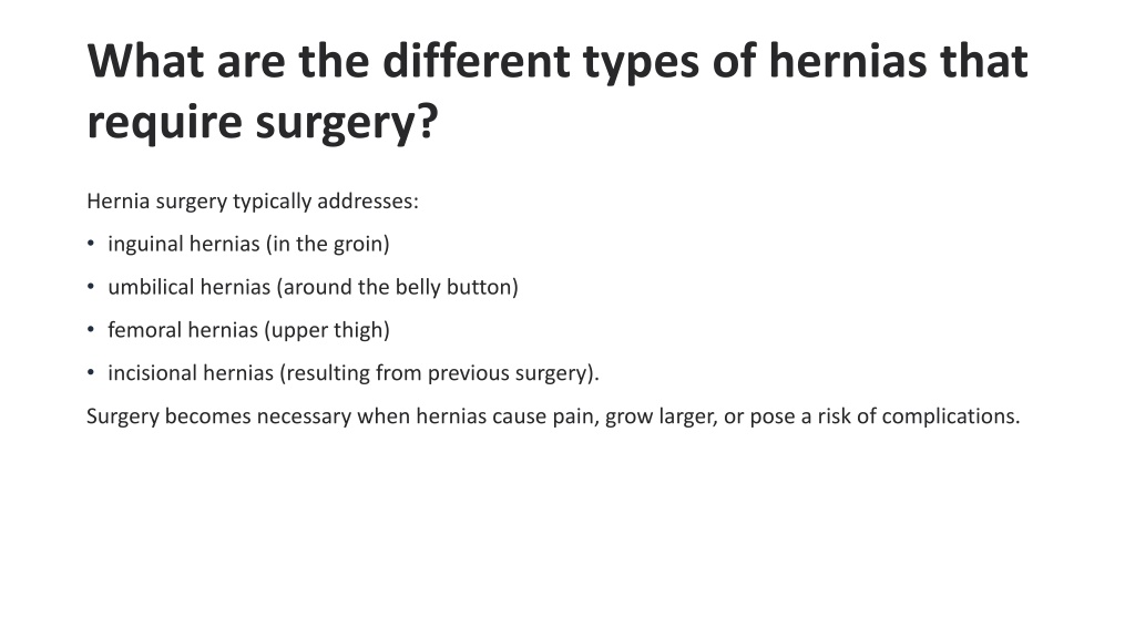 PPT - Understanding Hernia Surgery - FAQs Answered by Experts ...