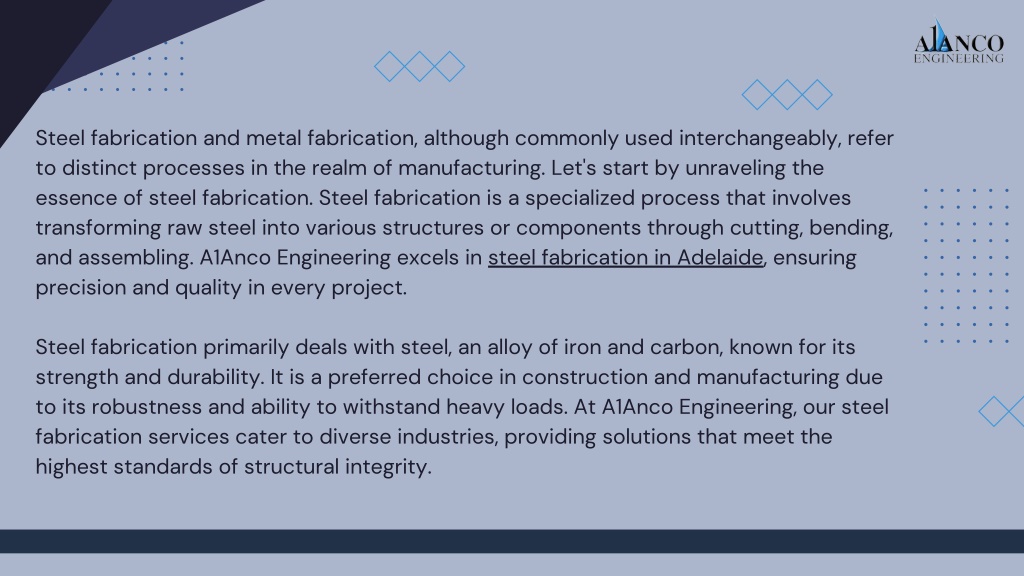 Ppt What Is The Difference Between Steel Fabrication And Metal Fabrication Powerpoint