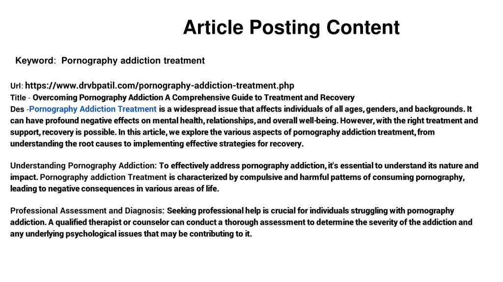 Ppt Overcoming Pornography Addiction A Comprehensive Guide To Treatment And Recovery 7383