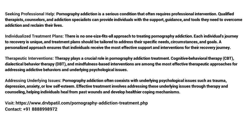 Ppt Overcoming Pornography Addiction A Comprehensive Guide To Treatment And Recovery