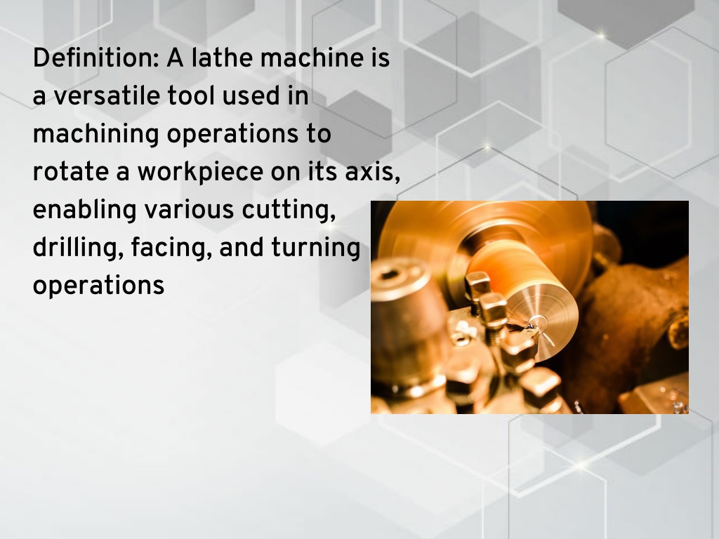 PPT - INTRODUCTION TO LATHE MACHINE PowerPoint Presentation, free ...