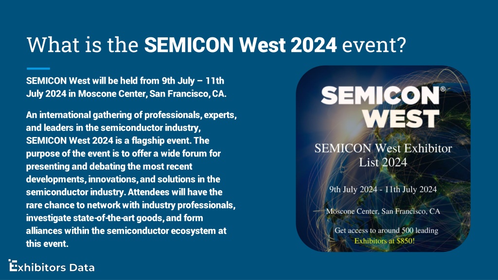 PPT SEMICON West Exhibitor List 2024 PowerPoint Presentation, free