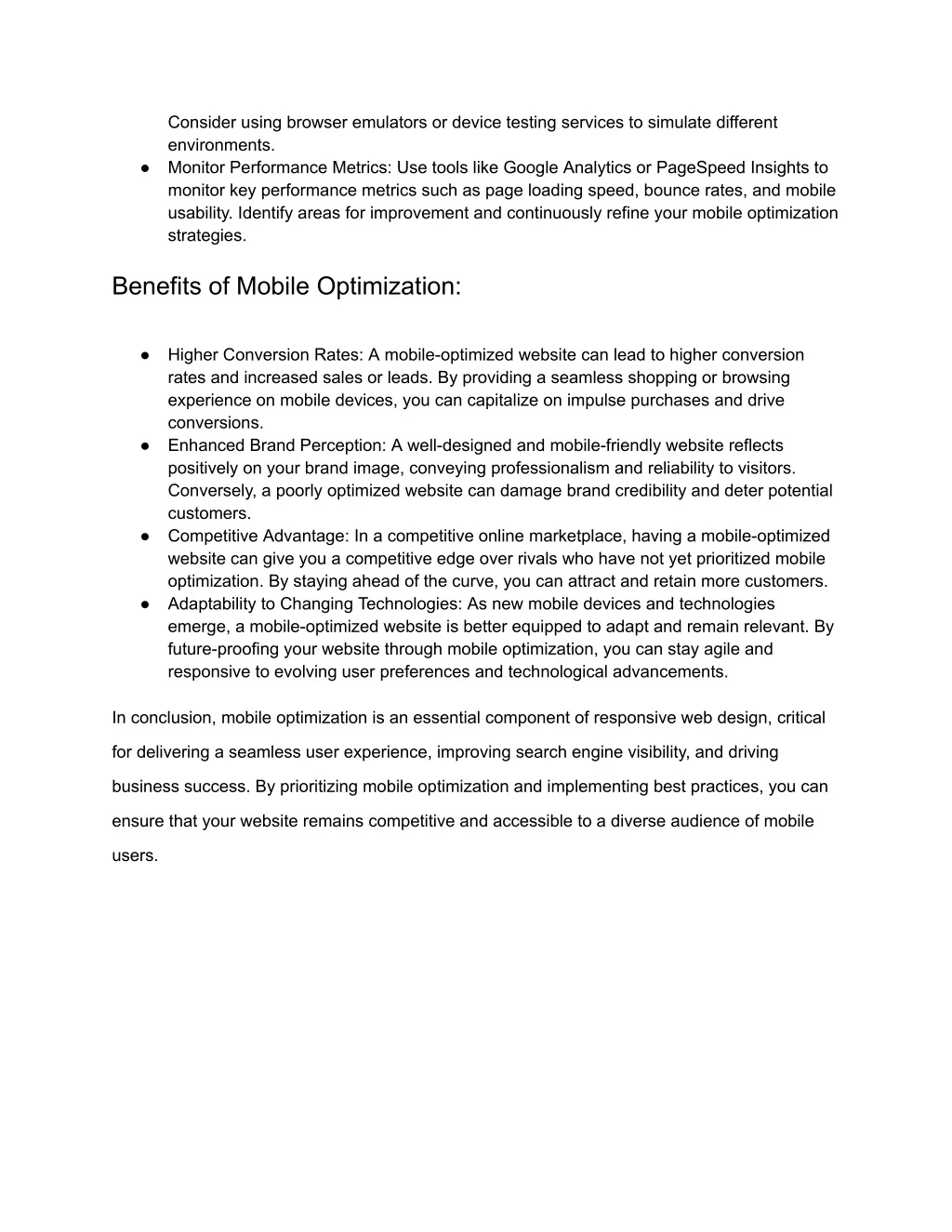 PPT - The Importance of Mobile Optimization in Responsive Web Design ...