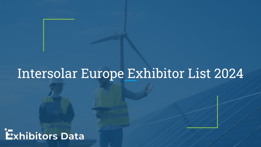 PPT Intersolar Europe Exhibitor List 2024 PowerPoint Presentation