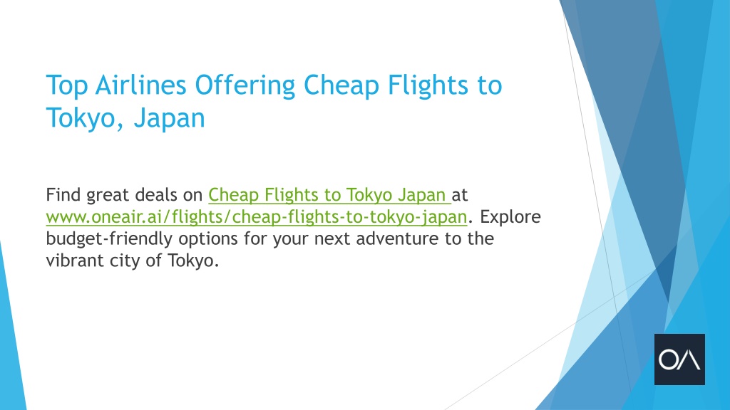 PPT - Top Airlines Offering Cheap Flights to Tokyo Japan PowerPoint ...