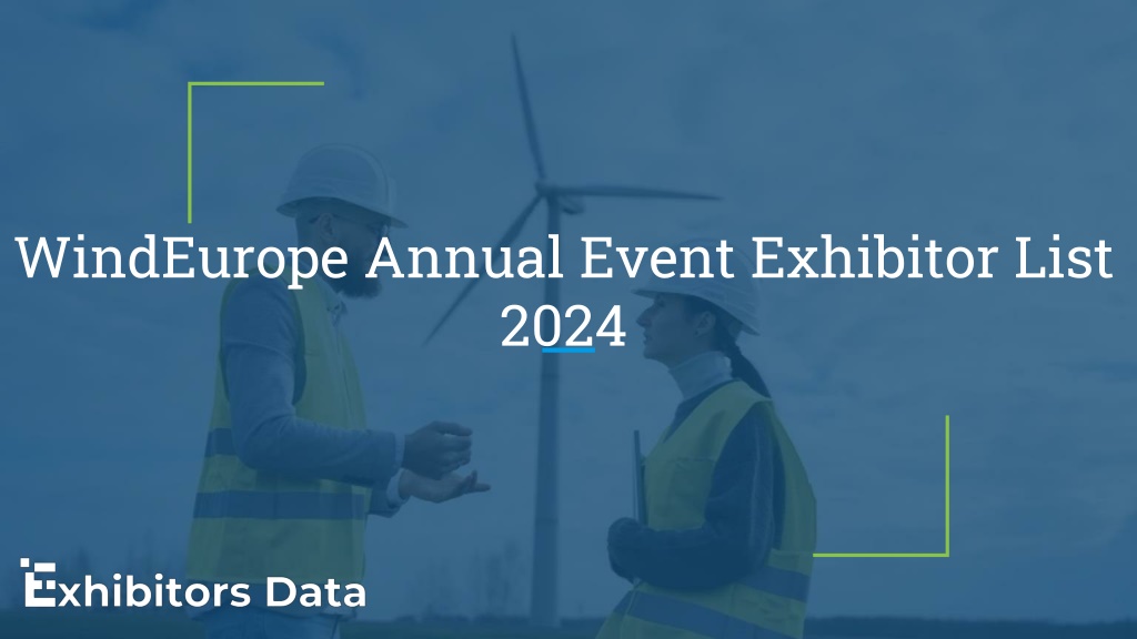 PPT WindEurope Annual Event Exhibitor List 2024 PowerPoint