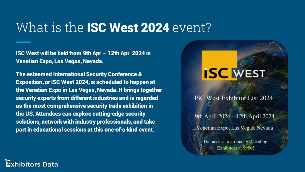 PPT ISC West Exhibitor List 2024 2024 PowerPoint Presentation, free