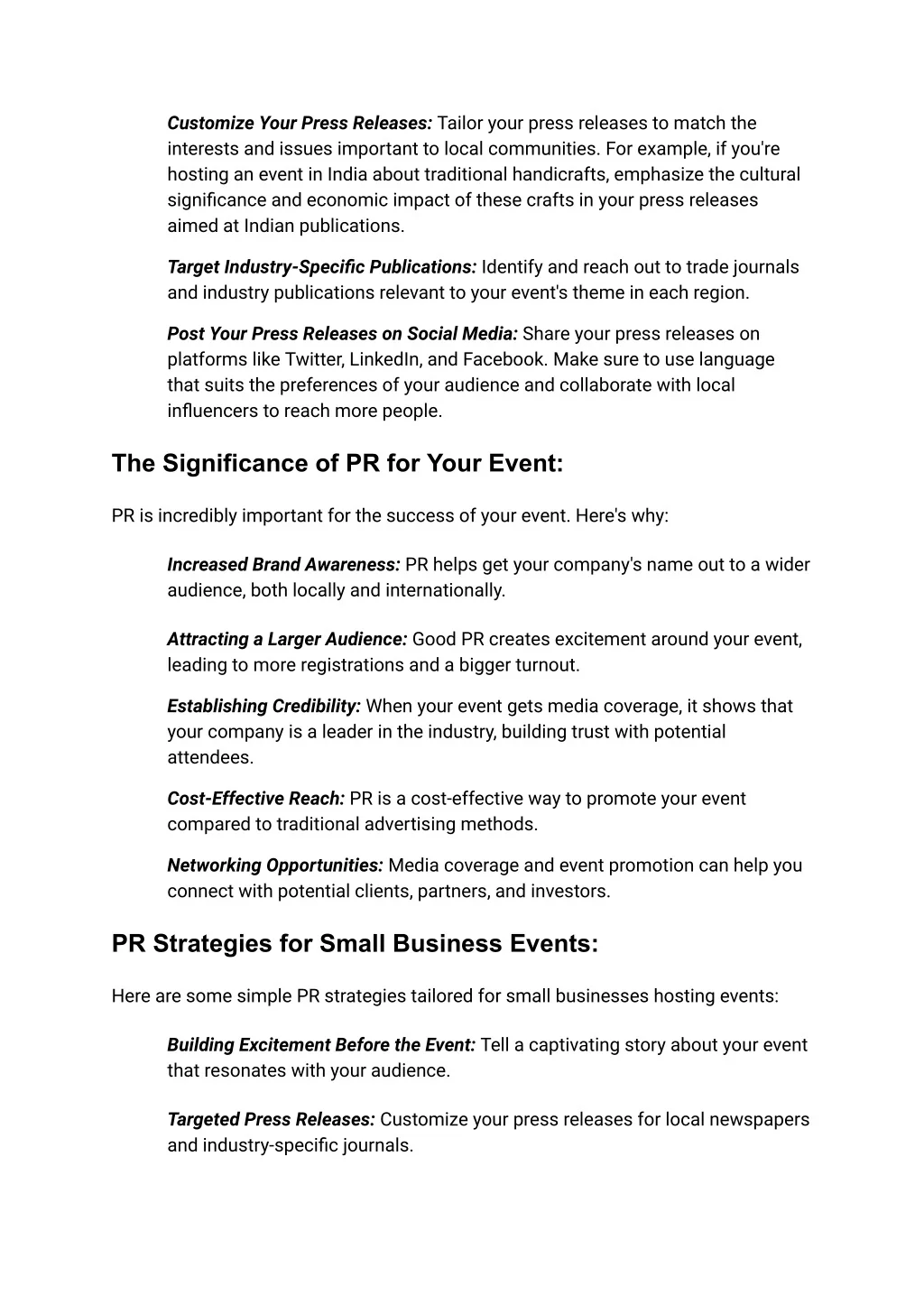 PPT - PR Strategies for a Successful Event PowerPoint Presentation ...