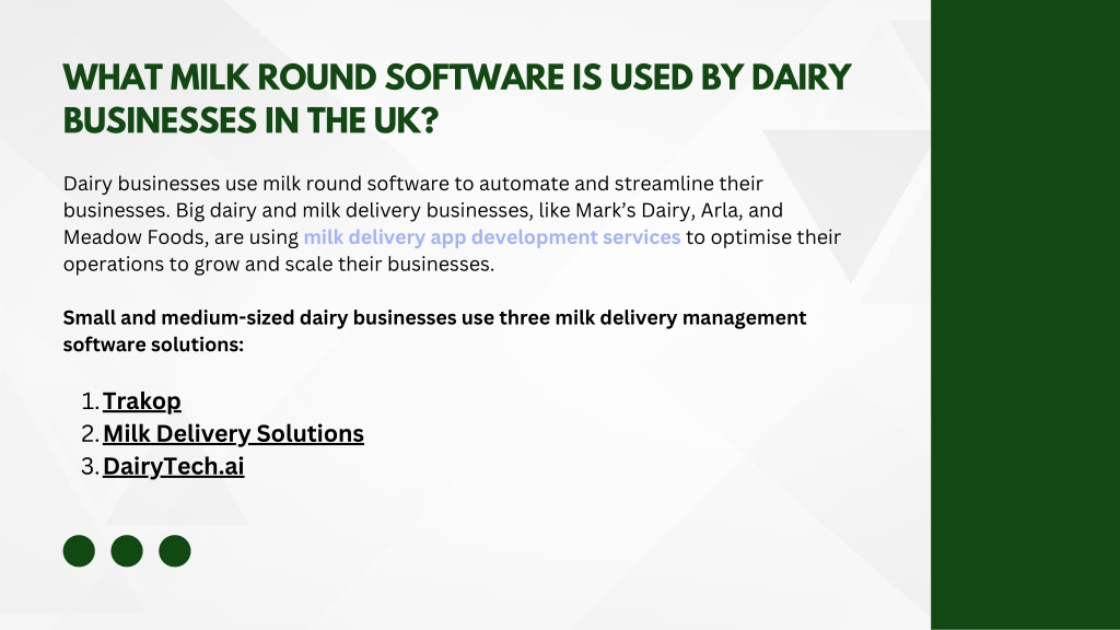 PPT - Best Milk Round Software in the UK to Grow Your Dairy Businesses ...