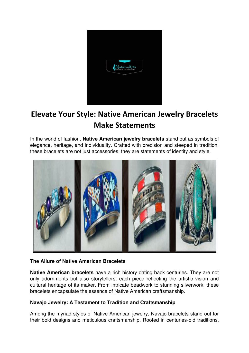 PPT - Elevate Your Style- Native American Jewelry Bracelets Make ...