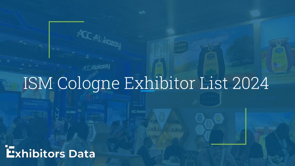 PPT ISM Cologne Exhibitor List 2024 PowerPoint Presentation, free