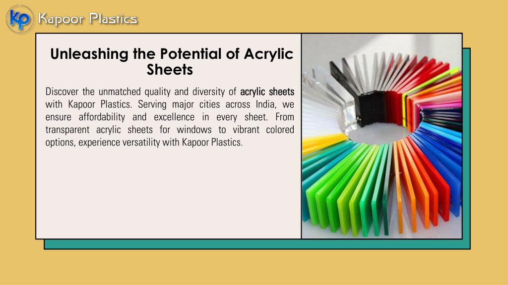 PPT - Welcome to Kapoor Plastics – Your Acrylic Sheets Expert ...