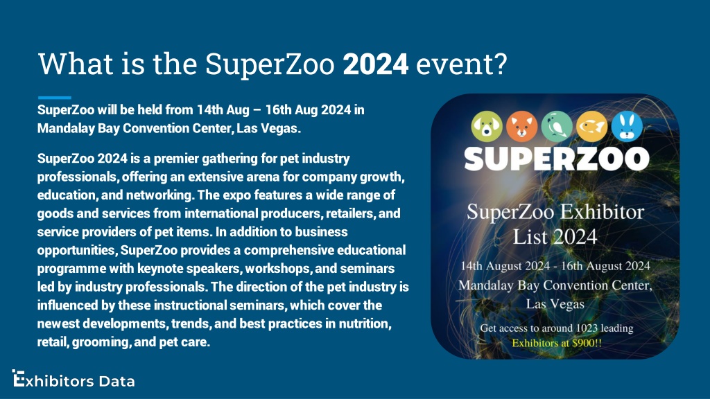 Superzoo 2025 Dates Benefits Ciel Melina