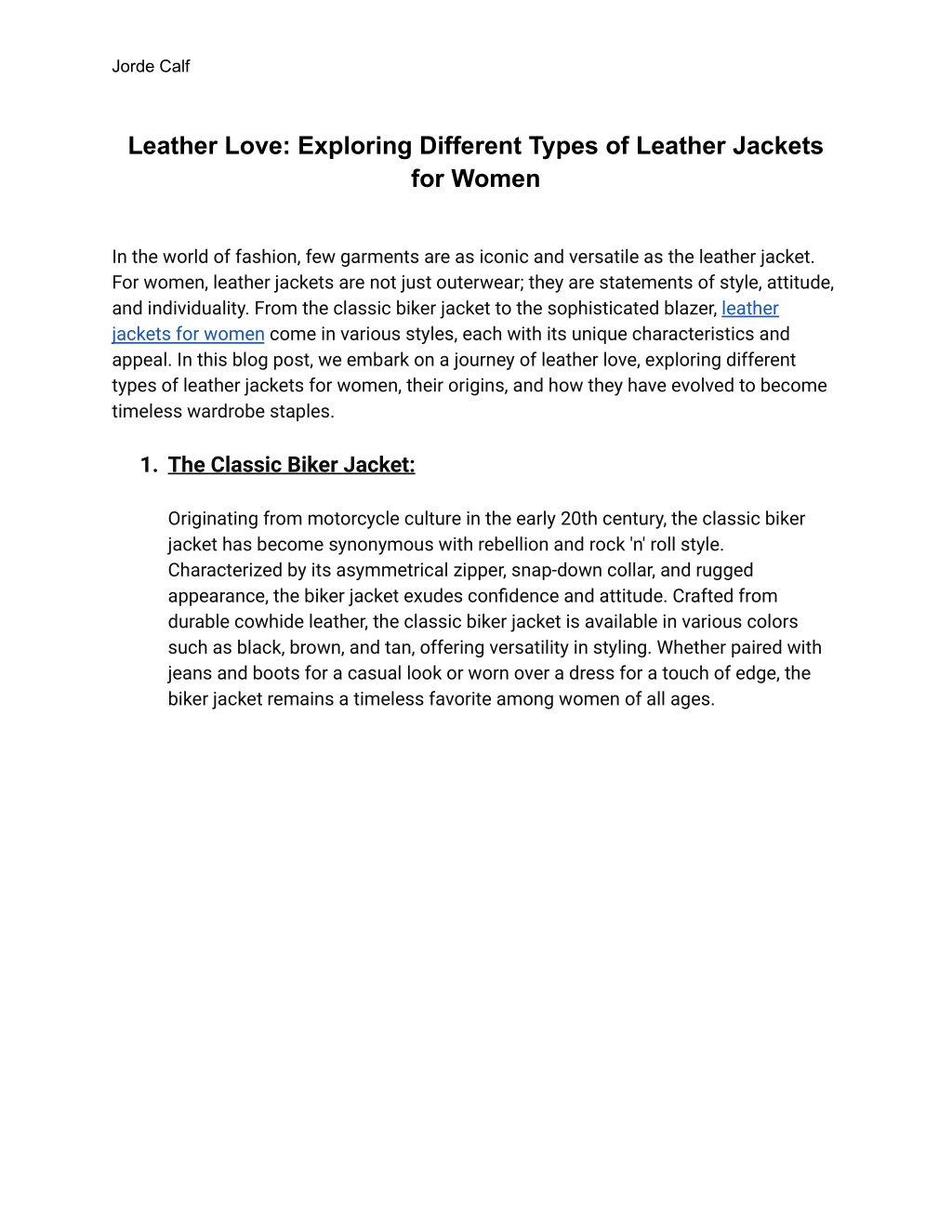 PPT - Leather Love_ Exploring Different Types of Leather Jackets for ...