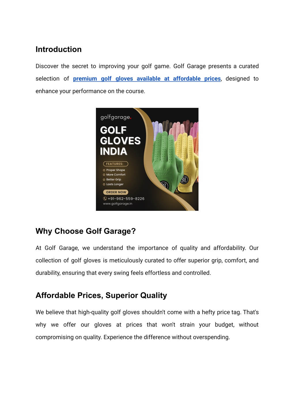 PPT - Premium Golf Gloves Available at Affordable Prices PowerPoint ...