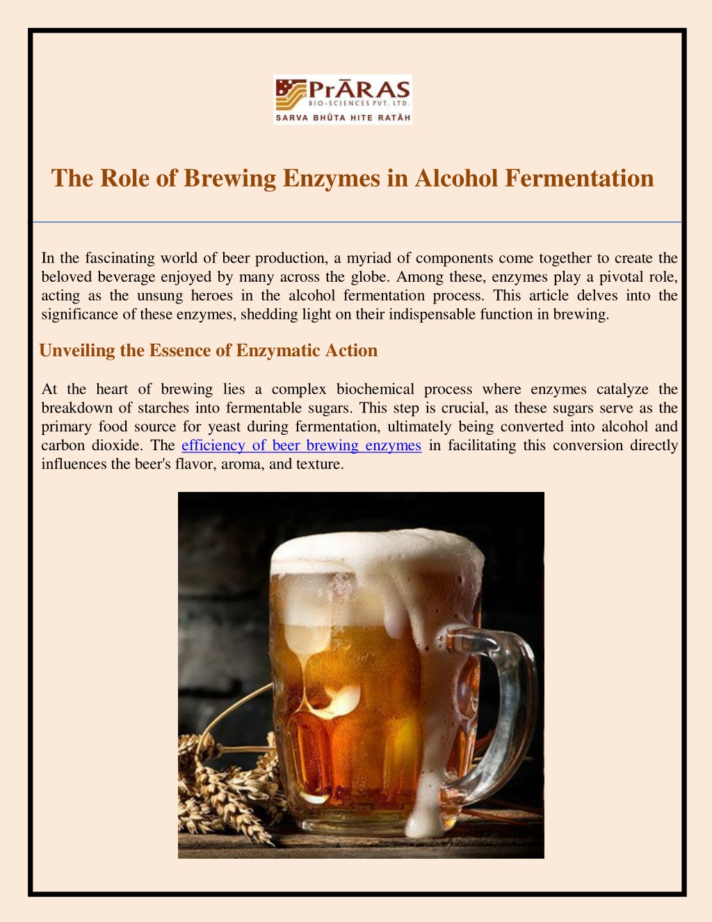 PPT - The Role of Brewing Enzymes in Alcohol Fermentation PowerPoint ...