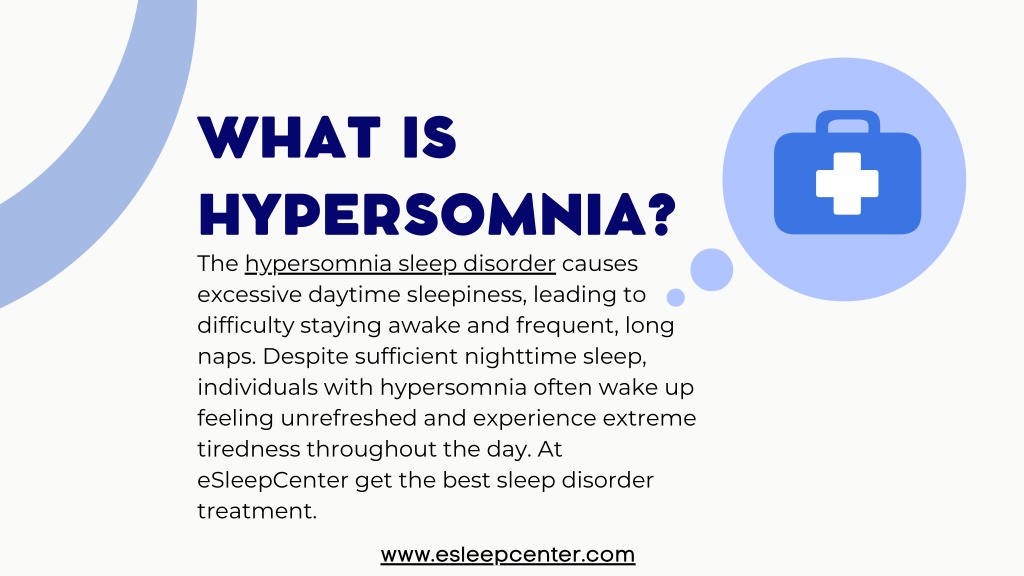 PPT - Get Rid of Hypersomnia Sleep Disorder | eSleepCenter PowerPoint ...