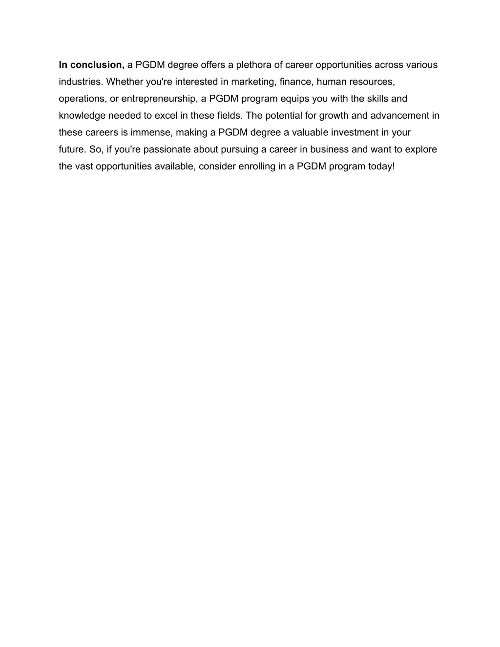 PPT - Exploring Career Opportunities with a PGDM Degree PowerPoint ...
