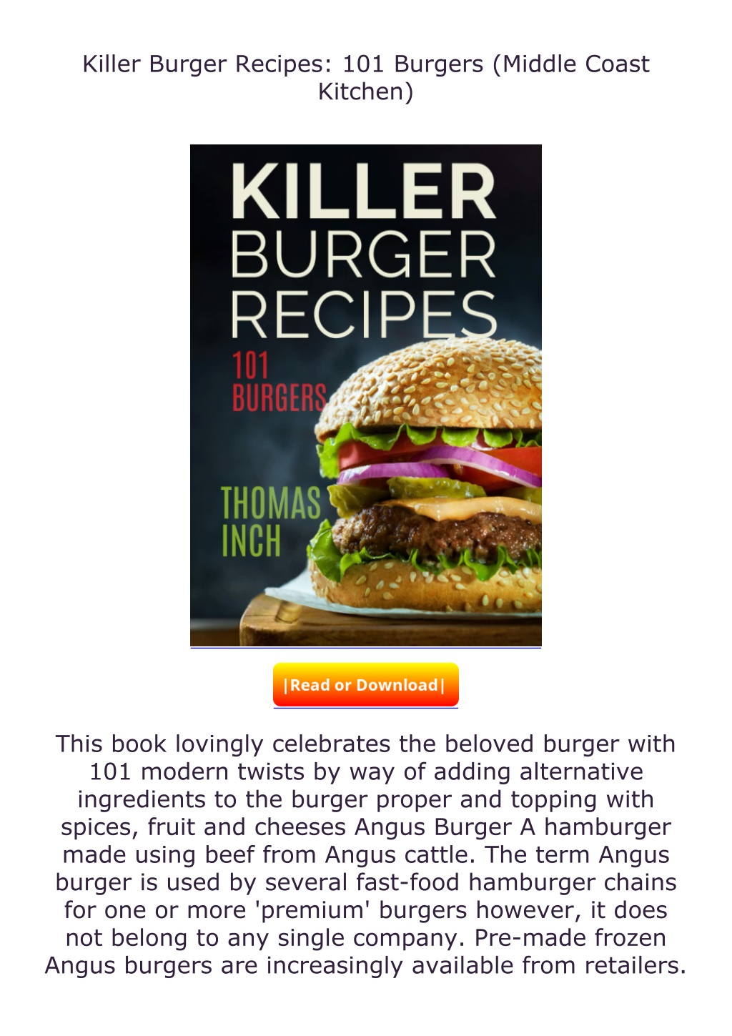 PPT - Killer-Burger-Recipes-101-Burgers-Middle-Coast-Kitchen PowerPoint ...