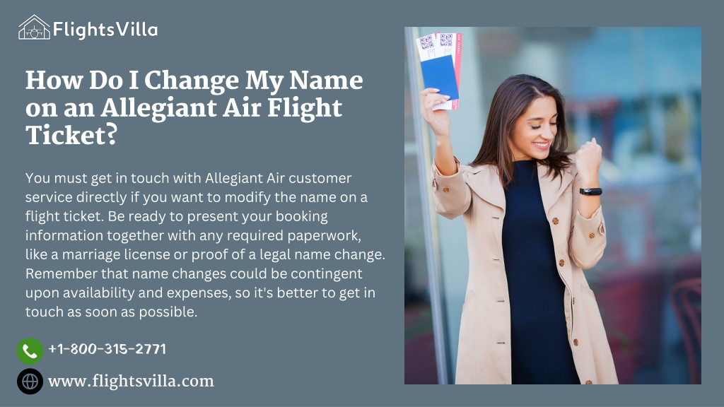 PPT How Do I Change My Name on an Allegiant Air Flight Ticket