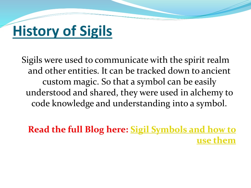 PPT - Sigil Symbols and how to use them PowerPoint Presentation, free ...