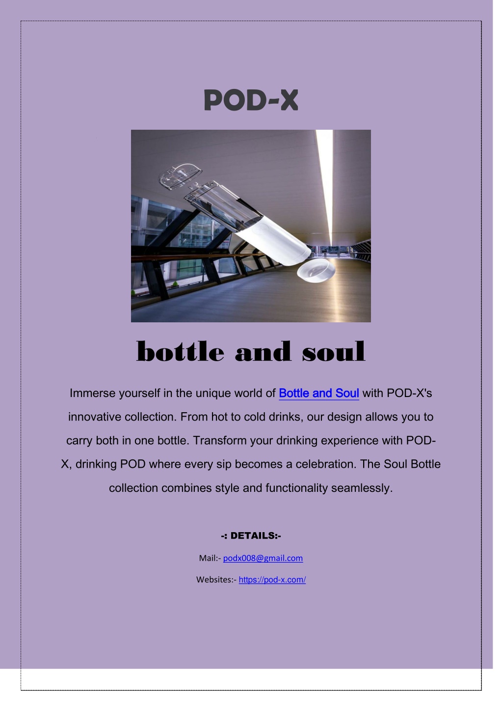 PPT water soul official hot PODX PowerPoint Presentation, free