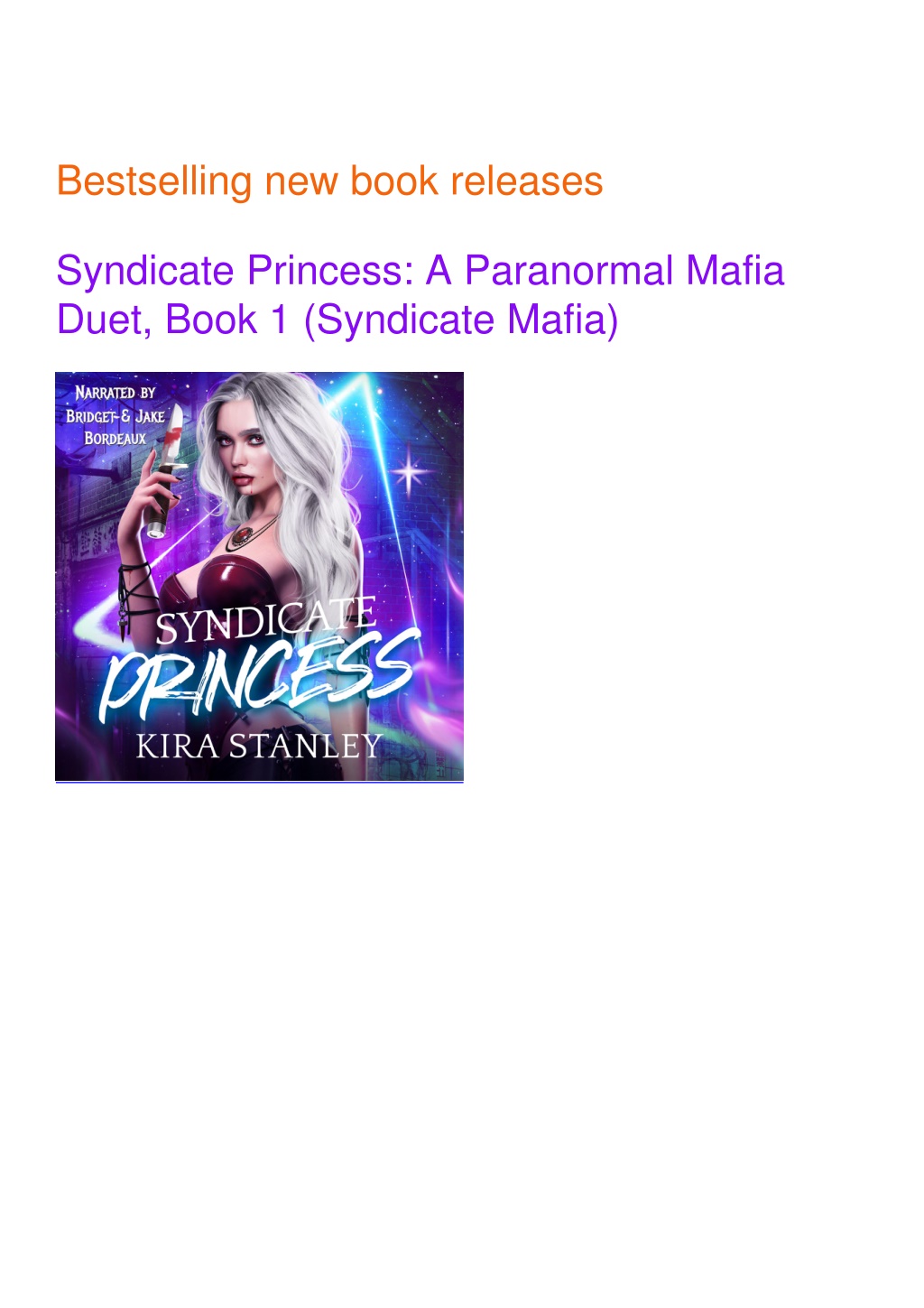 PPT - PDF/READ Syndicate Princess: A Paranormal Mafia Duet, Book 1 ...