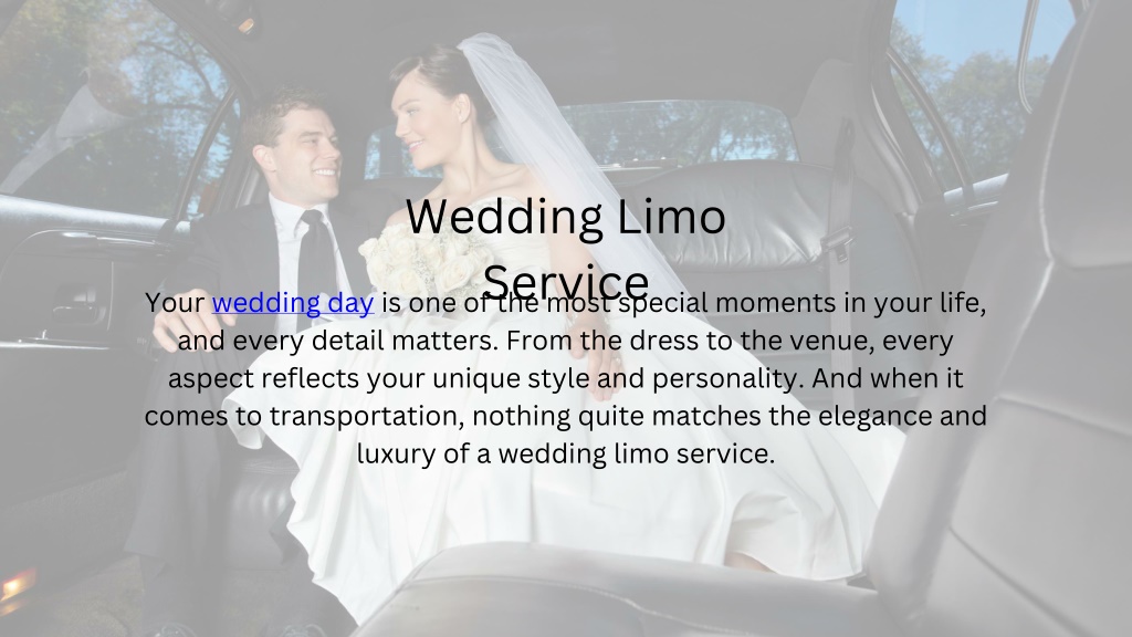 PPT - Wedding limo Service PowerPoint Presentation, free download - ID ...