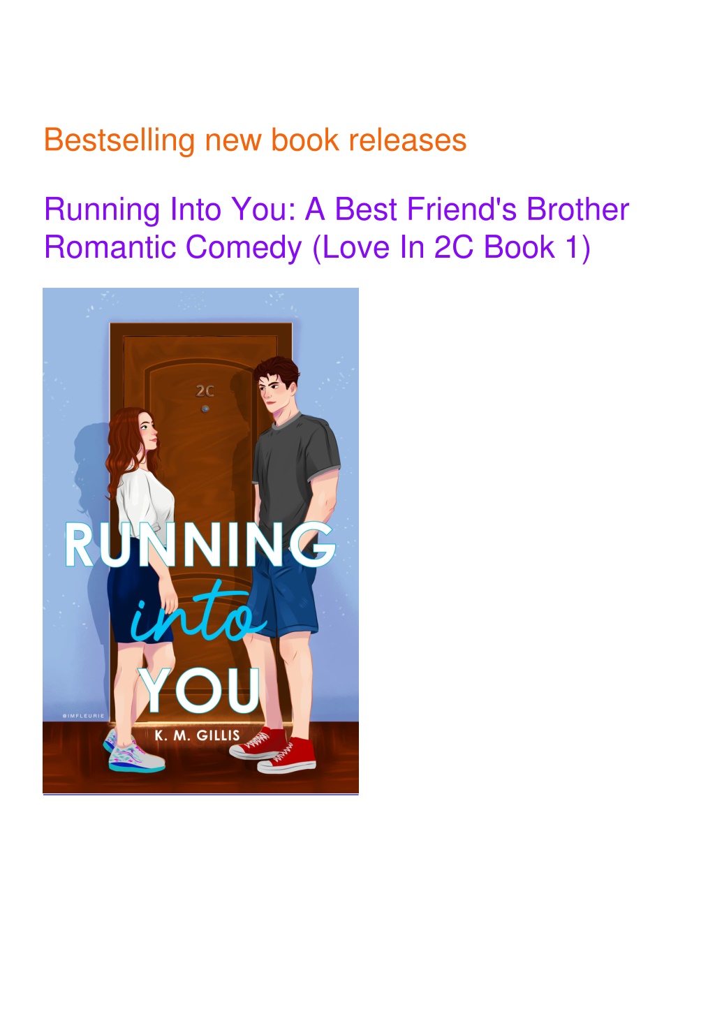 PPT - PDF/READ Running Into You: A Best Friend's Brother Romantic ...