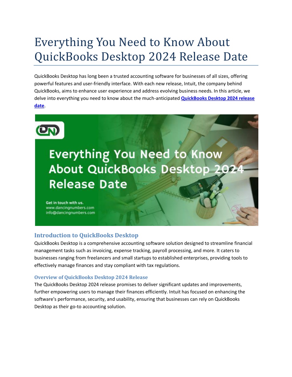 PPT Everything You Need to Know About QuickBooks Desktop 2024 Release