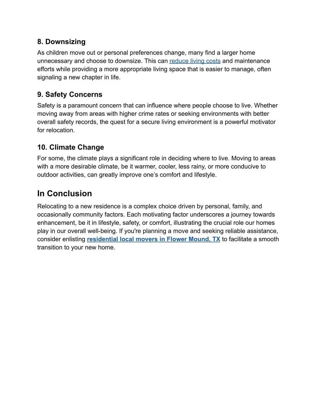 PPT - Top 10 Reasons Why People Move to a New Home PowerPoint ...