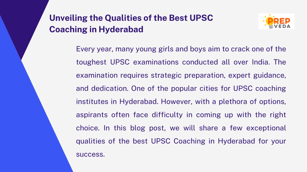 Ppt Unveiling The Qualities Of The Best Upsc Coaching In Hyderabad