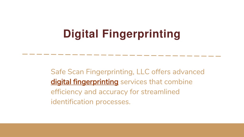 Ppt Digital Fingerprinting Powerpoint Presentation Free Download Id13189227 0911