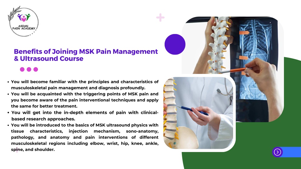 PPT - A Brief Note on MSK Ultrasound and Pain Management Course ...