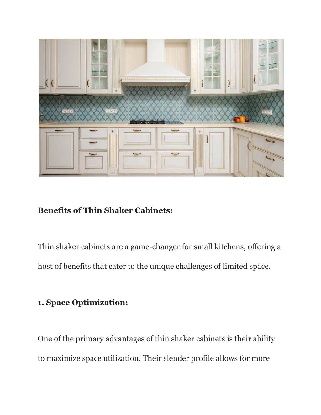 PPT - Sleek and Chic_ Thin Shaker Cabinets for Modern Homes PowerPoint ...
