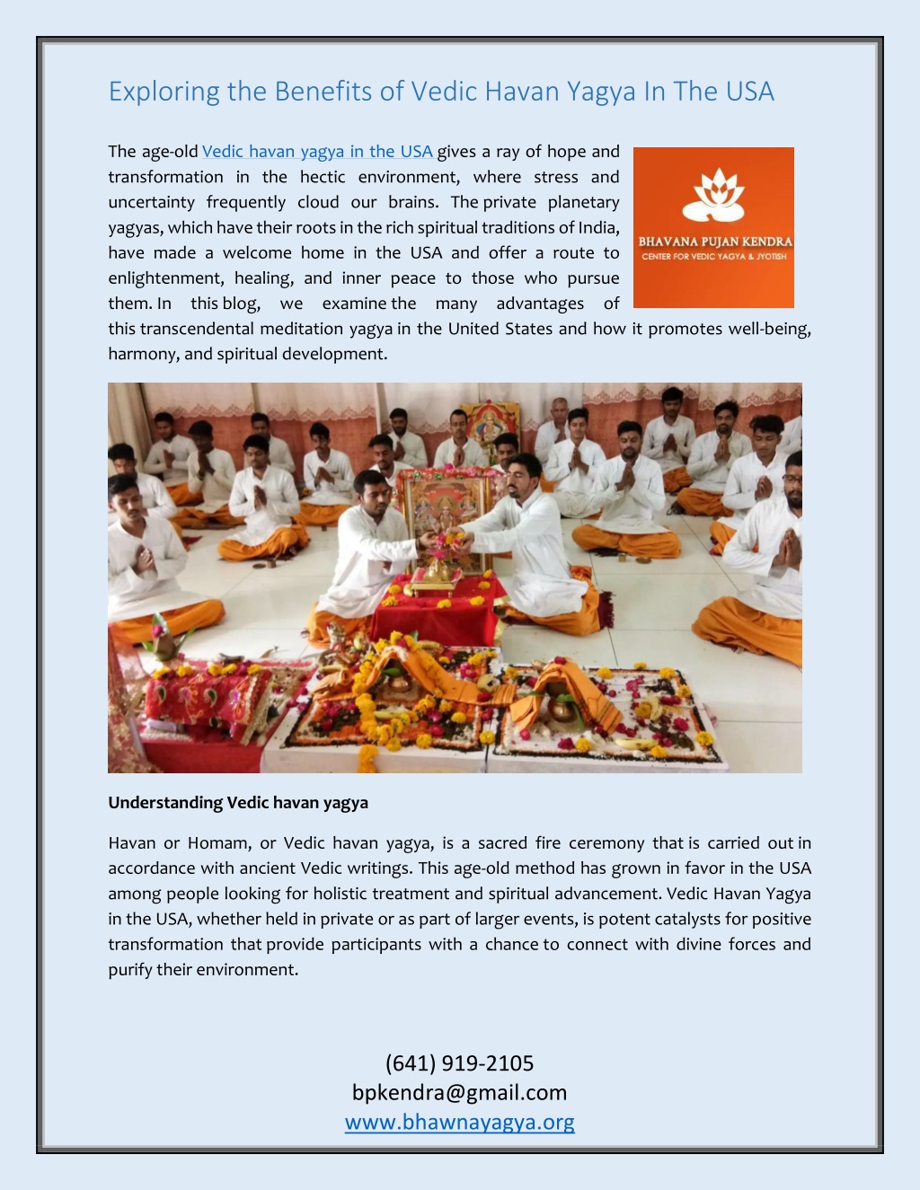 PPT - Exploring the benefits of vedic havan yagya in the USA PowerPoint ...